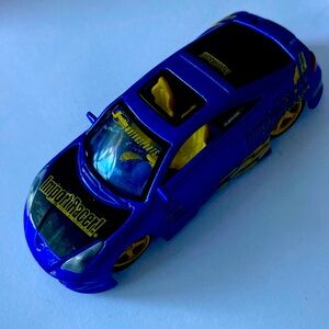 JADA IMPORT RACER SCALE DIECAST BLUE/YELLOW MODEL TOYOTA CELICA